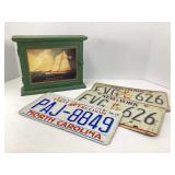 Mixed Lot Key Box and License Plates