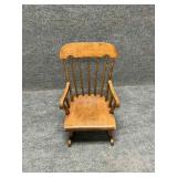 Vintage Maple Wood Child Rocking Chair