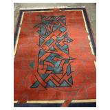 Unique Impression Pattern Rug