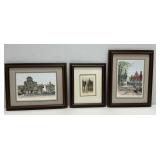 Collection of Three Signed Framed Prints