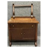 Antique Tiger Oak Wash Stand