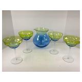 Margarita Pitcher with Four Glasses