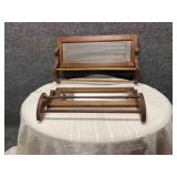 Two Hanging Mirrored Towel Racks