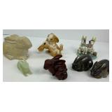Rabbits of Jade, Soapstone and Cinnabar