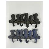 Two Cast Iron Wall Hangers