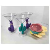 TGI Fridays Margarita Glasses and Bowls