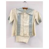 Vintage Blue and White Childs Outfit