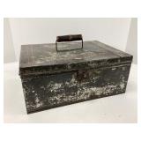 1920s Metal Bank Box