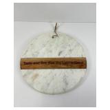 Marble and Wood Cutting Board