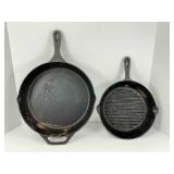 Two Cast Iron Skillets