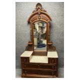 Antique Marble Top Dresser