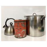 Tea Kettle, Coffee Canister, Soup Pot