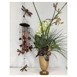 Wind Chime and Orchid Arrangement
