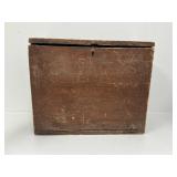 Primitive Red Wood Writing Desk
