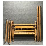 Vintage Handcrafted Maple Complete Twin Bed