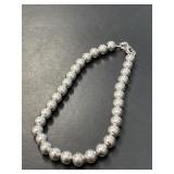 Sterling Silver Bead Bracelet