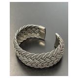 Heavy Sterling Designer Cuff Bracelet