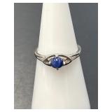 10 KT WG Star Sapphire Ring