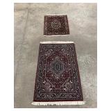 Set of Two Hand Knotted Mats