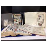 Four Stamp Books with Many Stamps Inside