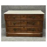 Vintage Victorian Eastlake Walnut Chest
