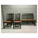 Hecho Two Tone Furniture Chairs and Bench