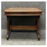 Vintage Victorian Walnut Writing Desk Console