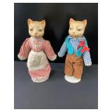 Porcelain Cloth Cat Dolls