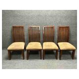Set of Four Cherry Dining Chairs