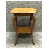 Vintage Wood Side Table Victorian Style