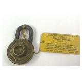 1912 Junkunc Brothers Combination Padlock