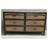 Tropical Style Dresser with Six Drawers