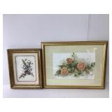 Numbered Floral Prints Of Watercolors