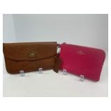 Coach Magenta Wristlet, Brown Clutch