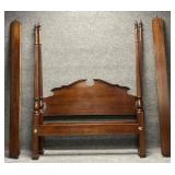 Vintage Chippendale Four-Poster Queen Bed