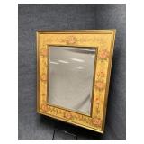 Gold Framed Leaf Finish Mirror