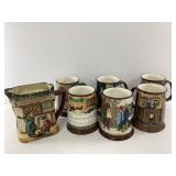 Royal Doulton Pitcher and Tankard Mugs