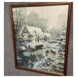 Christmas Visit Tapestry by Nicky Boehme