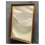 Vintage Gold Colored Wood Framed Mirror