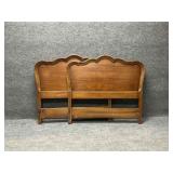 Pair of Twin Cherry Vintage Headboards