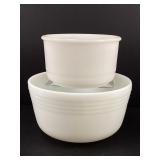 Milk Glass Mixing Bowls