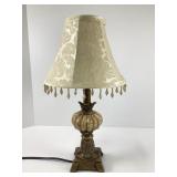17 Inch Faux Marble Table Lamp