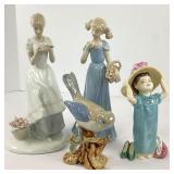 Collection of Lladro Style Figurines