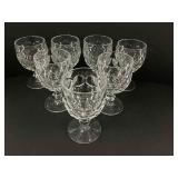Seven Thumbprint Water Glasses