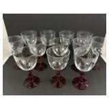 Twelve Wine Glasses