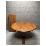 Ethan Allen Solid Maple Wood Round Table