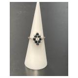 14 KT Sapphire and Diamond Ring