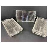 Six Hazel Atlas Snack Trays