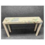 Hand Painted Wood Console Table