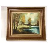 Signed Oil on Canvas Landscape